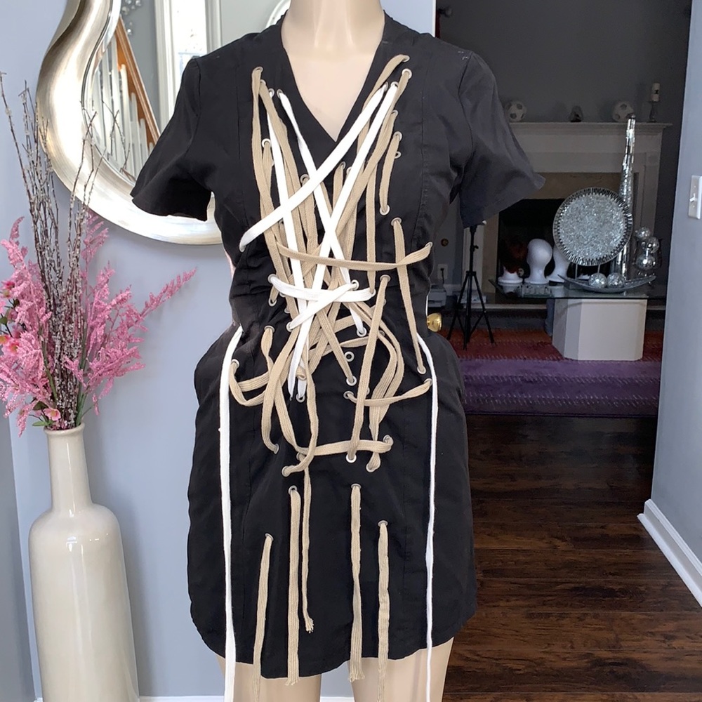 Shoe lace women dress